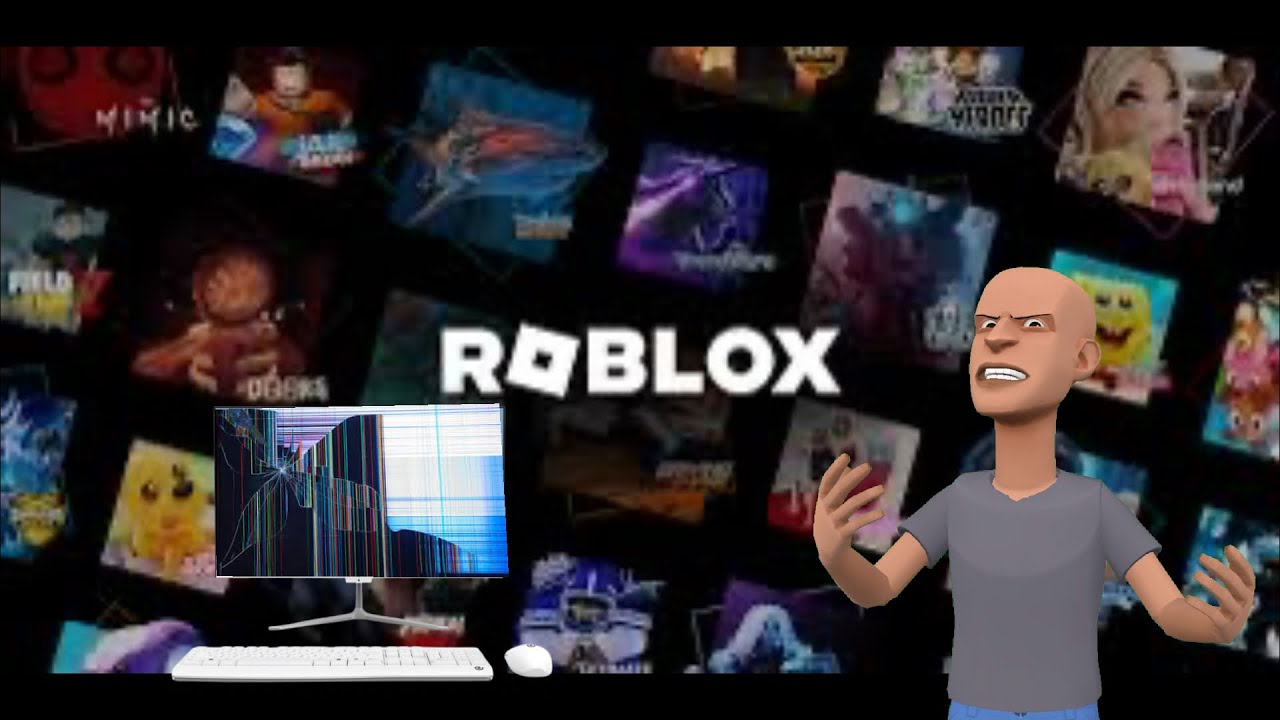 Классический Каю бушует в Roblox/Уничтожает свой компьютер/Наказан.