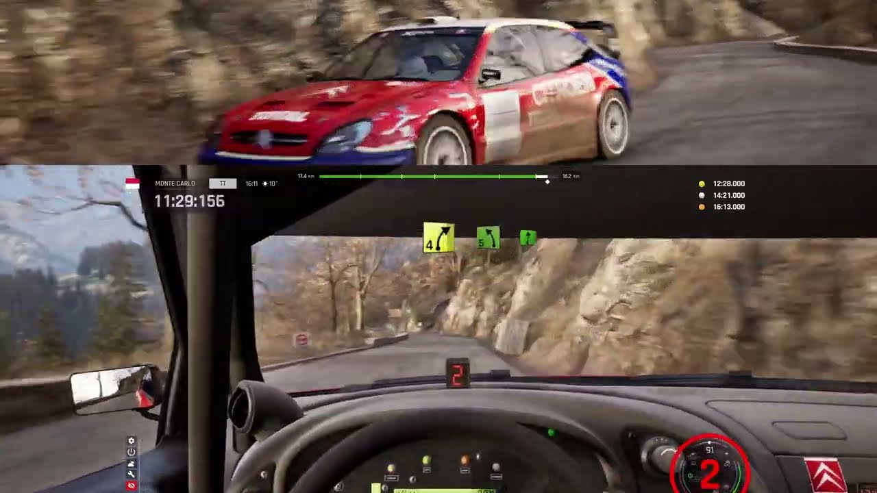 チュリニ峠逆走通し Assetto Corsa Rally Discover Col de Turini Peira Cava complete XsaraWRC