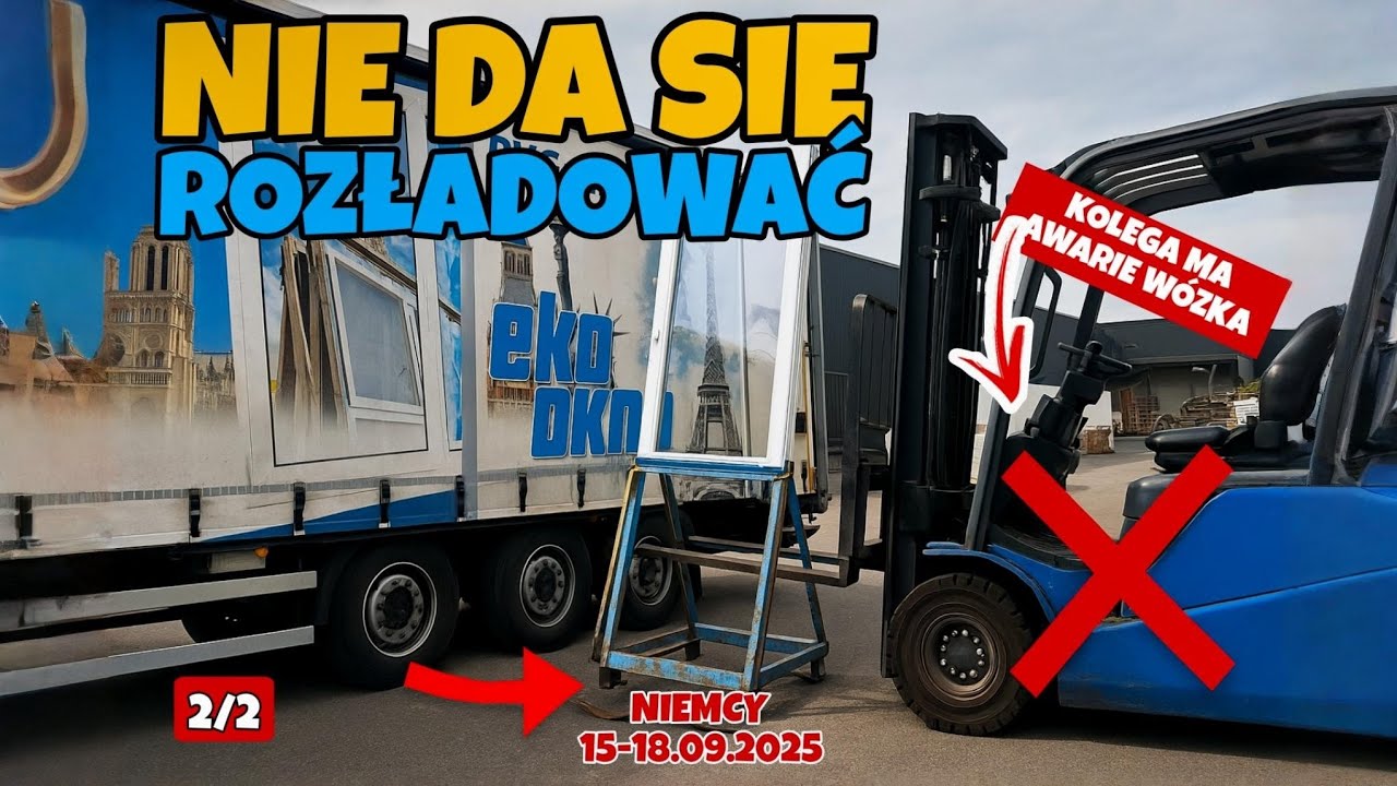 #095 Masakra na rozładunku! 😱 Stojak się sypie, a wózek od kolegi... zepsuty!