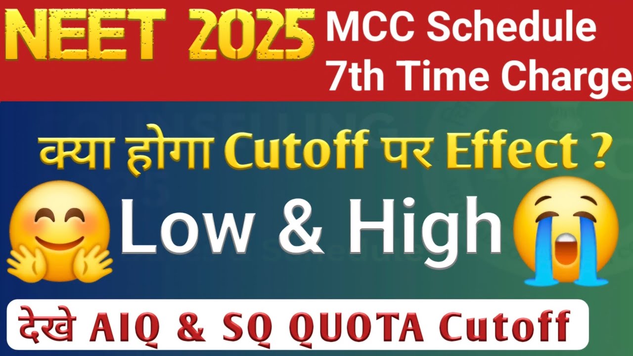 Impact on States Quota & All India Quota Cutoff | neet 2025 | neet counselling 2025 |