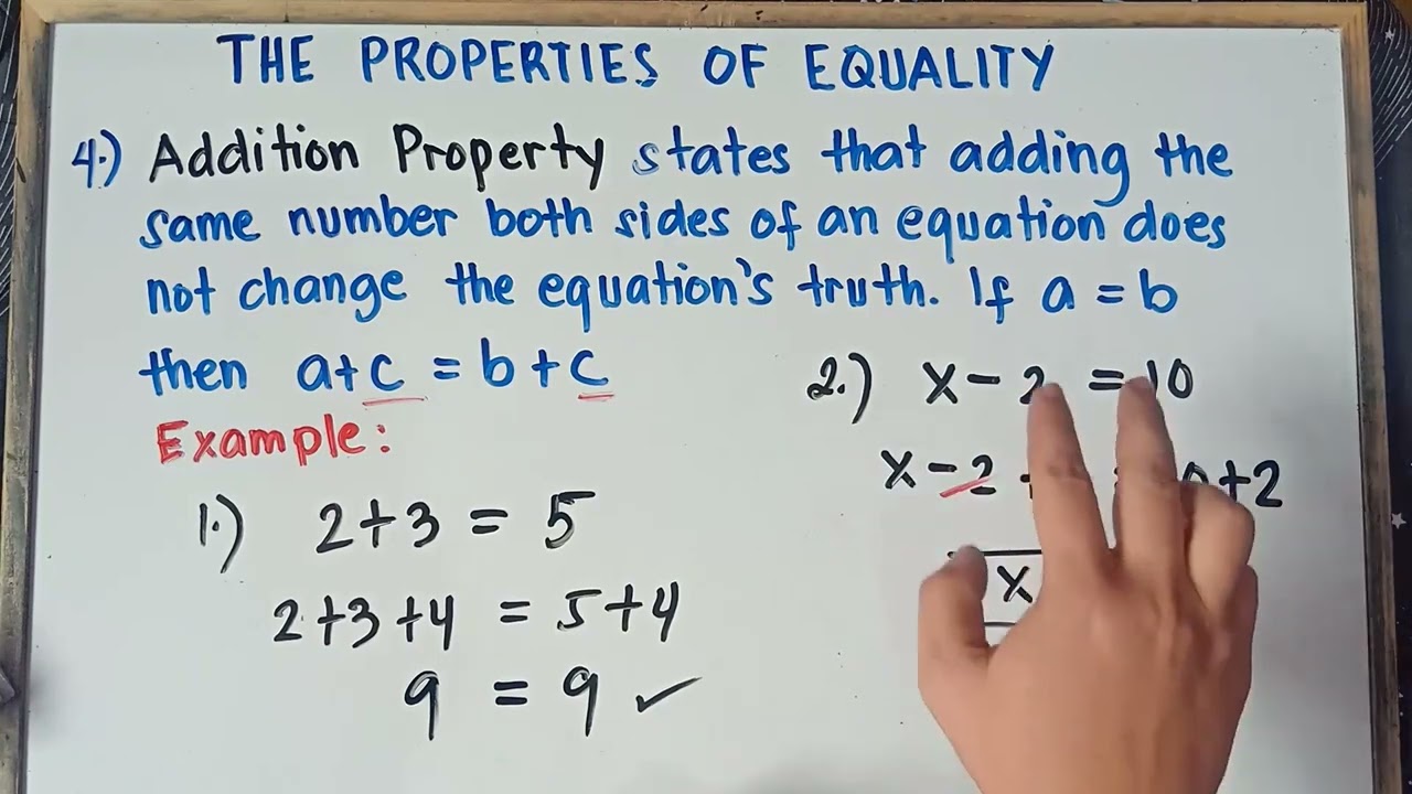 Illustrate the Properties of Equality | Explain in Detailed with Examples | Grade 8 | Quarter 3 |