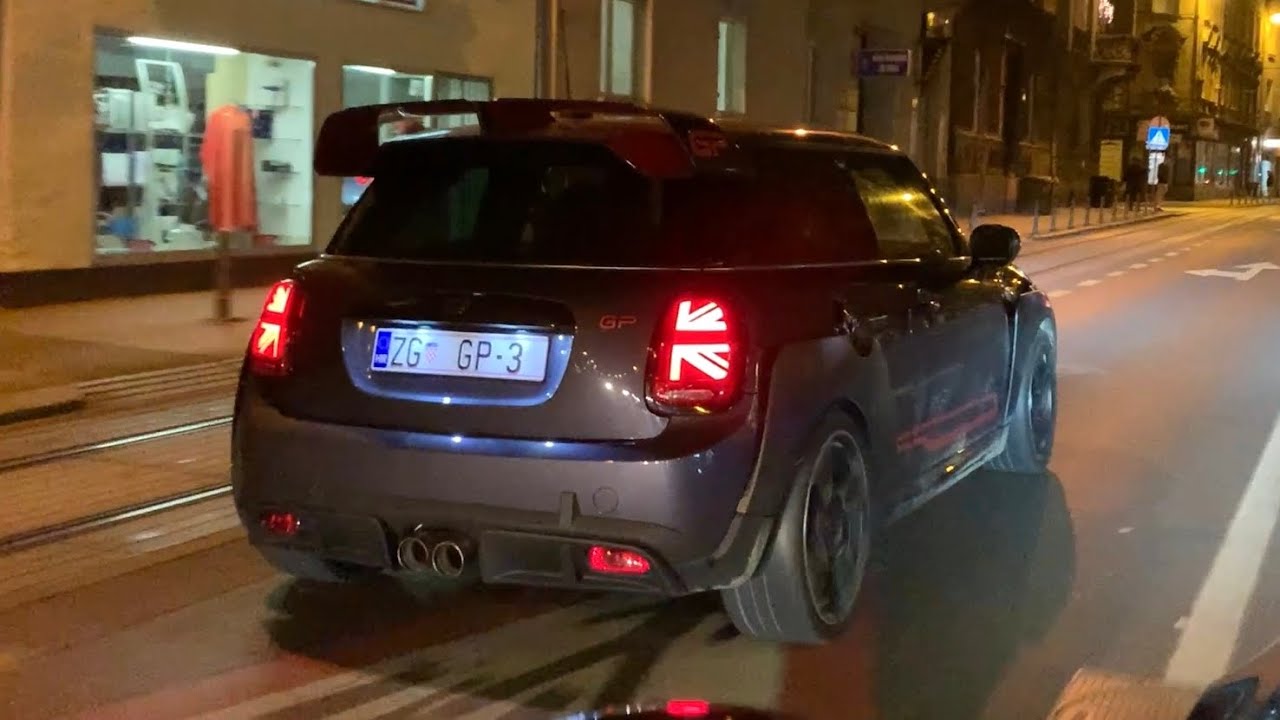 Новый MINI JCW GP3 (2020) - CRAZY EXHAUST, звук (хлопки и хлопки) и ночной привод