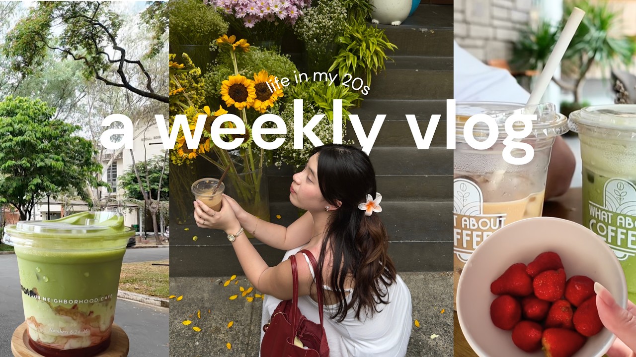 a week in my life ⋆˙⟡ exploring salcedo, uni days in ateneo, cafe hopping, & food