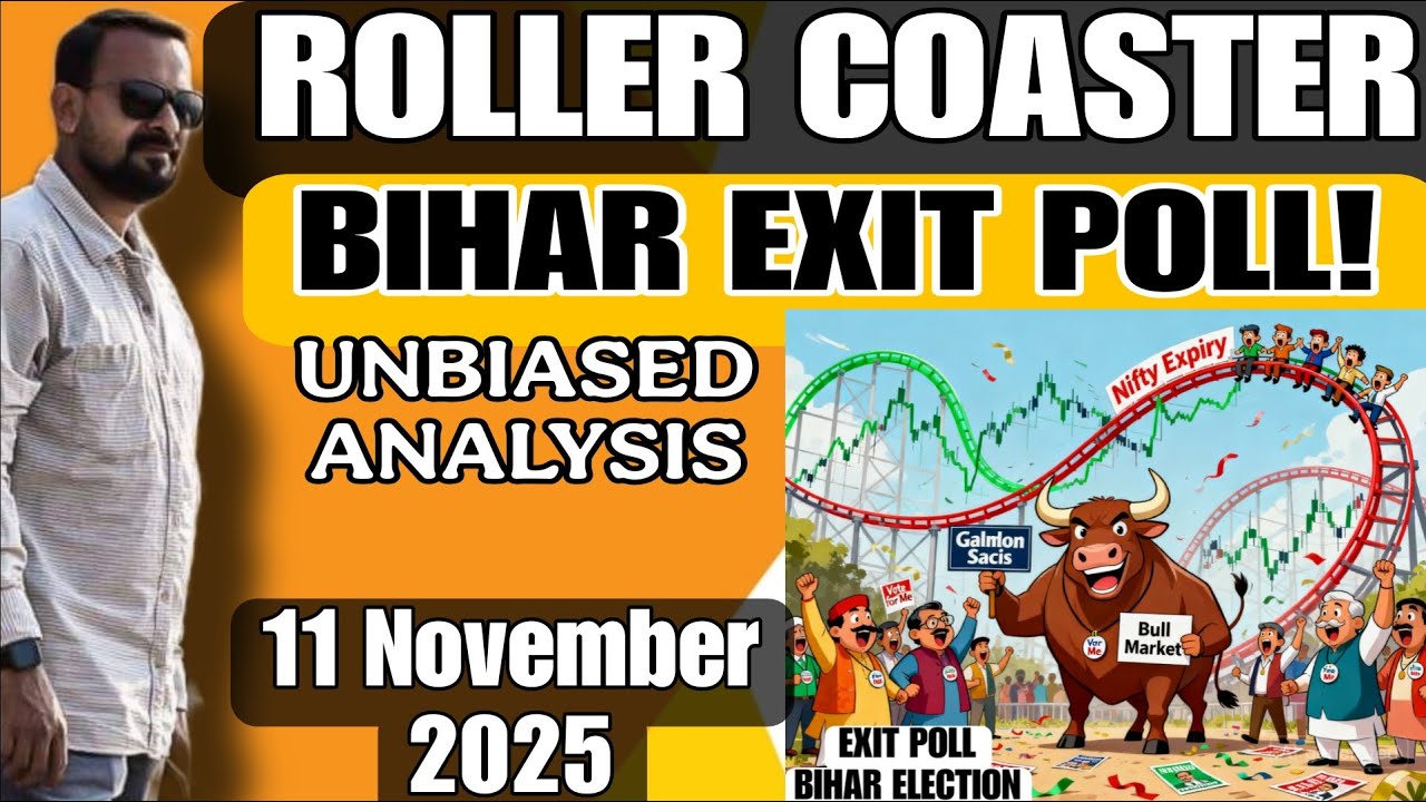 ROLLER COASTER BIHAR EXIT POLL! UNBIASED ANALYSIS By MARKETGURU 11 November 2025