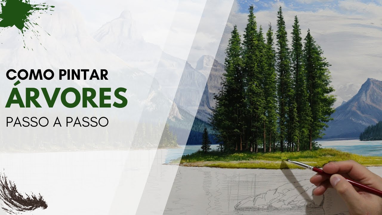 Como pintar árvores passo a passo
