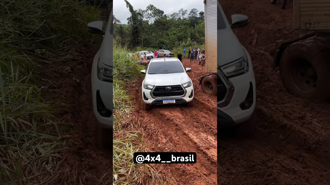 NOVA TOYOTA HILUX 2025 DANDO AULA NO ATOLEIRO!! #shorts #automobile #offroad #subscribe #toyota #fyp
