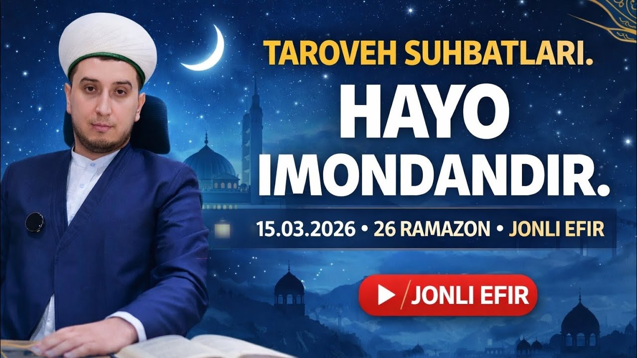 TAROVEH SUHBATLARI. HAYO IMONDANDIR