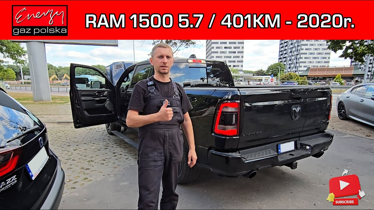 MONTAŻ LPG DODGE RAM 1500 5.7 401KM V8 2020R NA GAZ BRC SQ P&D W ENERGY GAZ POLSKA
