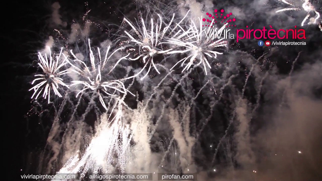 Piromusical Gran Fira de València 2017 (Feria de Julio). Pirotecnia Ricardo Caballer RICASA