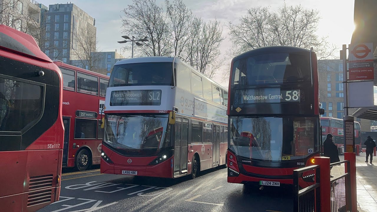 London Buses At Walthamstow Central