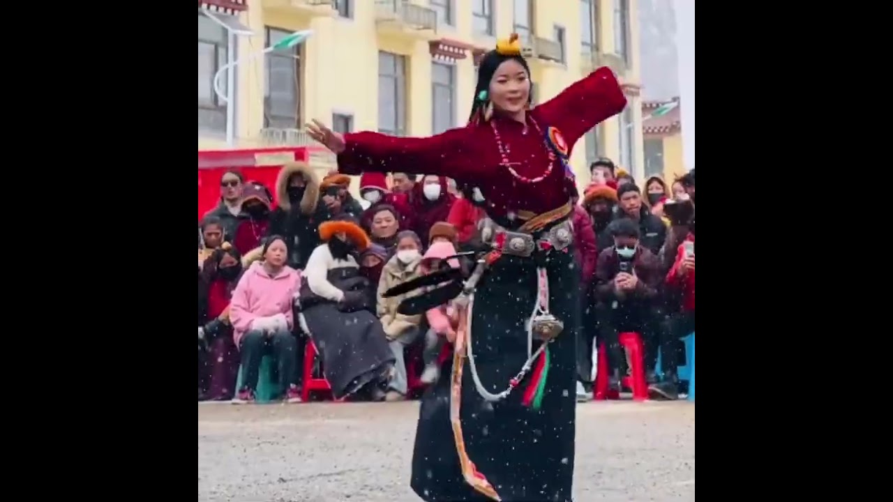 བོད་ནང་་ཧ་ཅང་དར་མཁྱབ་ཆེ་བའི་སྒོར་གཞས། བུ་མོ་རེན་ཆེན་དབང་མོ་ནས། TIBETAN GORSHEY #tibetangorshey