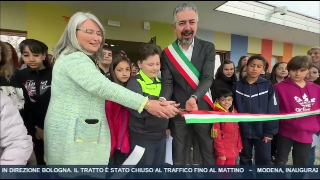 L'inaugurazione della scuola primaria Garibaldi (tempo normale) di Soliera