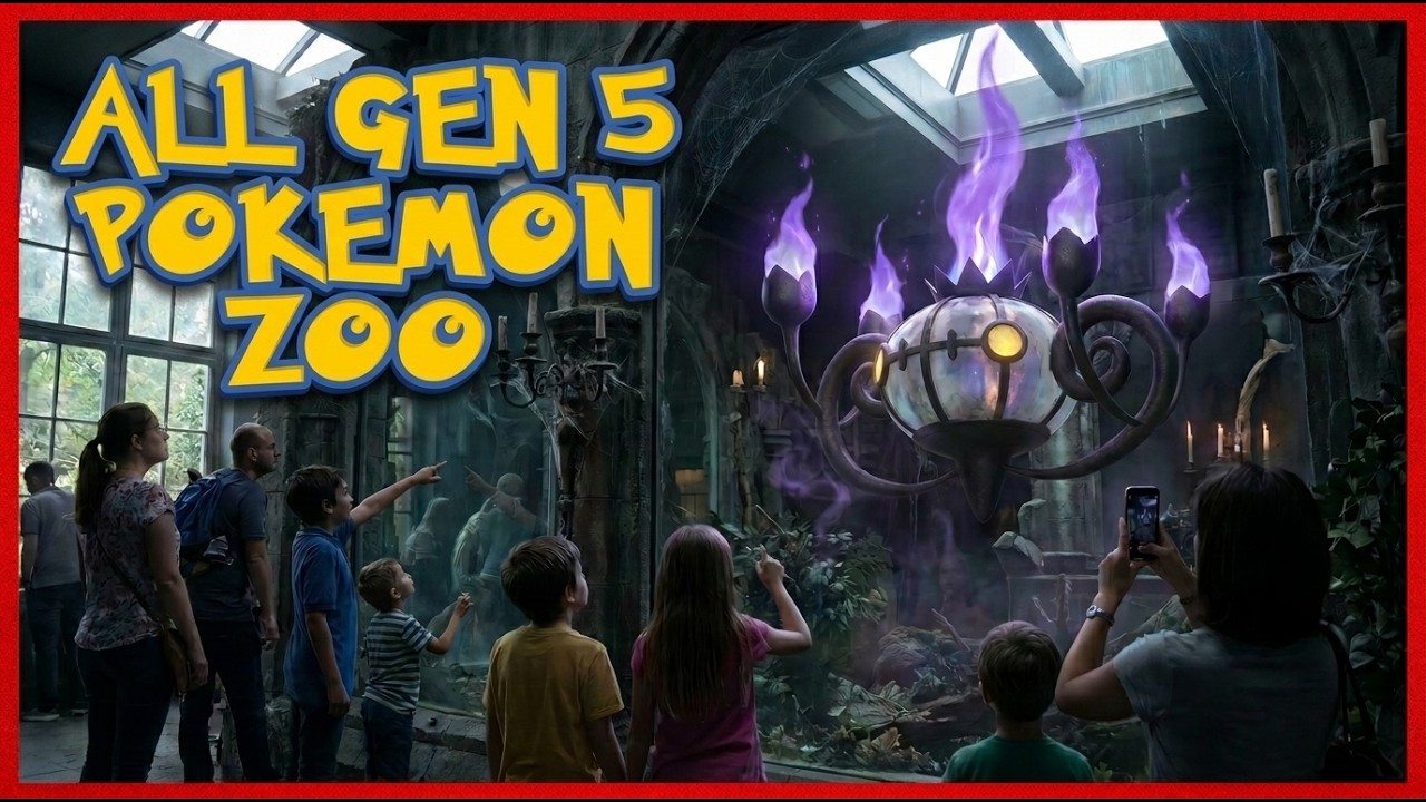 Pokemon Zoo all 156 Gen 5 Unova Reigon Pok&eacute;mon Park Real Life Style