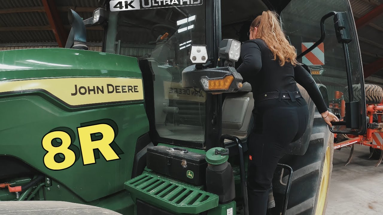 Trailer! Giebichenstein KG Aseleben Grubbern bei Erdeborn 25.09.2021 mit John Deere 8R 410