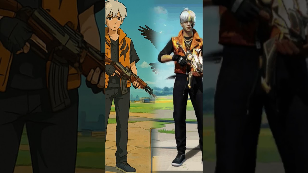 Free Fire convert into ghibli style