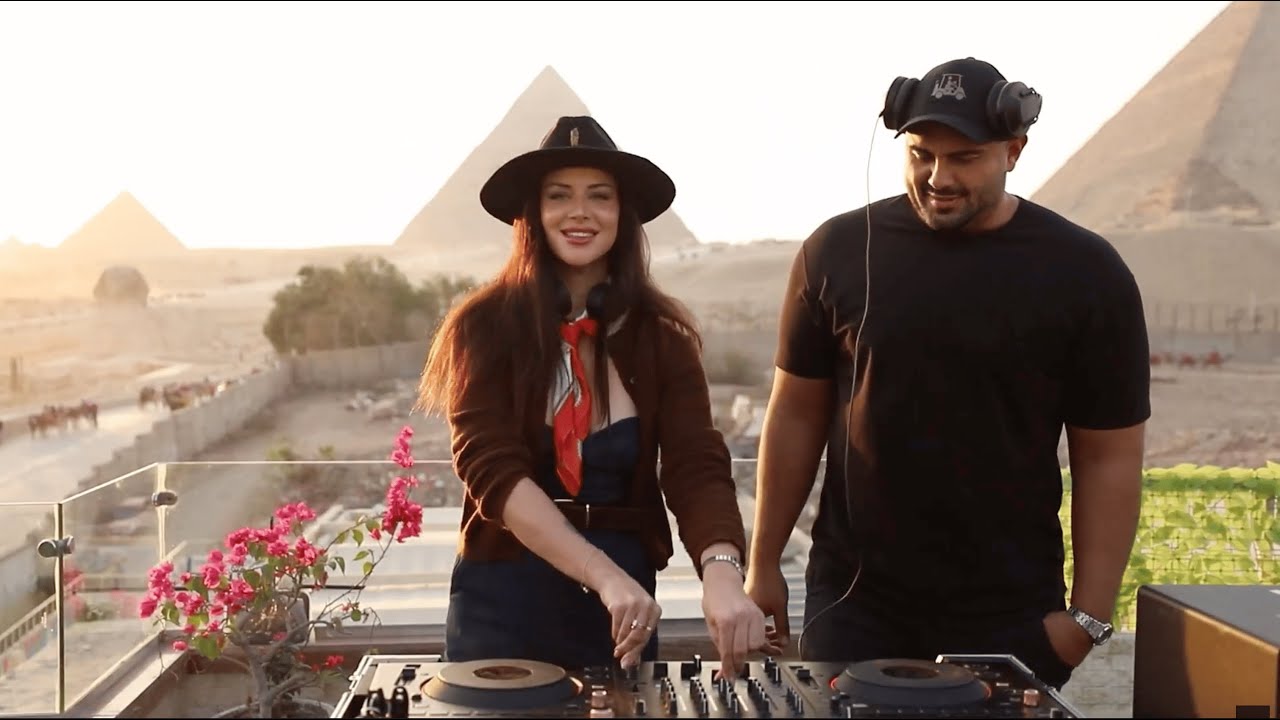 Melodic Techno Live DJ Set at Giza Pyramids, Egypt | Rikaya & S.A.B.R.I