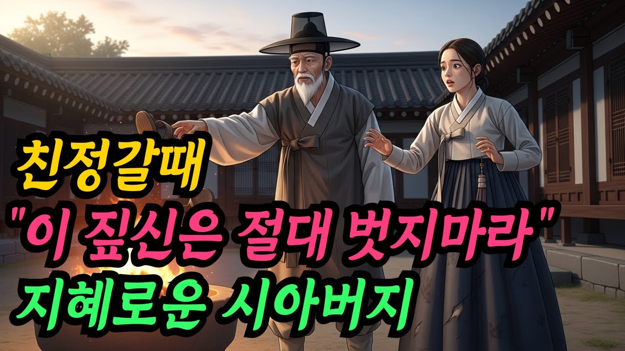 친정 갈 때 “이 짚신은 절대 벗지 마라” | 며느리를 살린 시아버지의 지혜 야담 민담 옛날이야기 수면동화