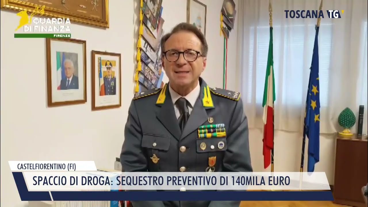 2026-02-27 CASTELFIORENTINO (FI) - SPACCIO DI DROGA, SEQUESTRO PREVENTIVO DI 140MILA EURO