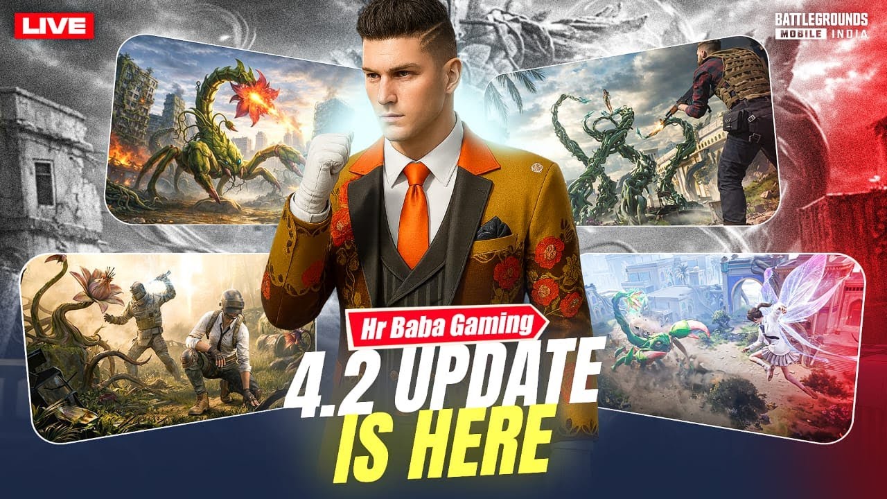 BGMI NEW 4.2 UPDATE IS HERE BGMI LIVE | JOIN TEAM CODE