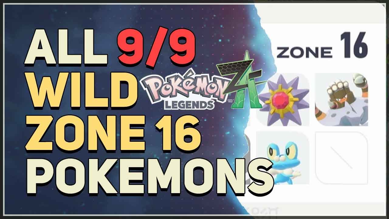 All Wild Zone 16 Pokemon Locations Pokemon Legends Z-A