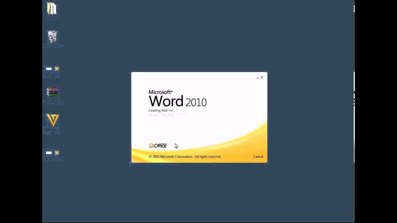 Microsoft Word from Run Command Part2
