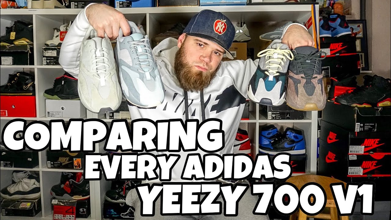 COMPARING EVERY ADIDAS YEEZY 700 V1 INERTIA,WAVE RUNNERS,MAUVE,SALT