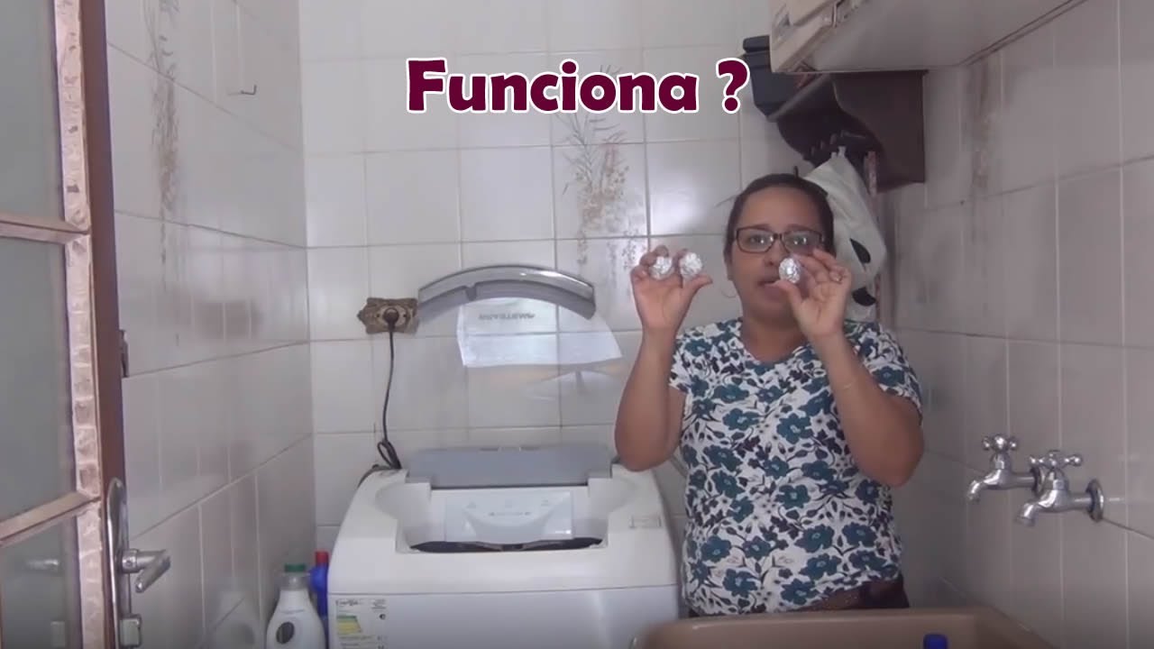 Bolinha de papel aluminio na maquina de lavar roupa funciona ?