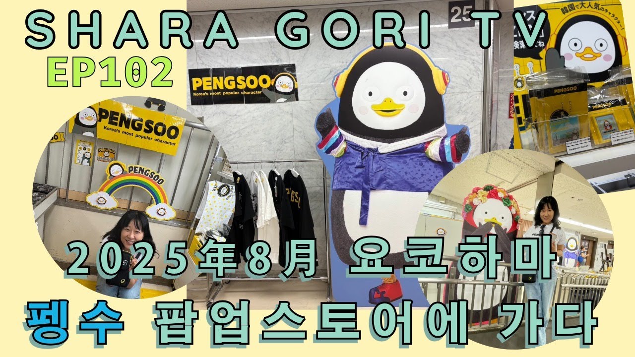 SHARA GORI TV【EP102】요코하마 펭수 팝업스토어에 가다