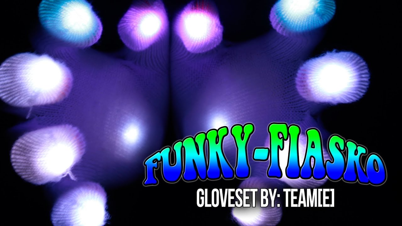 JayFunk & Fiasko Daniels - Funky-Fiasko Glove Set Double Team Light Show [EmazingLights.com]