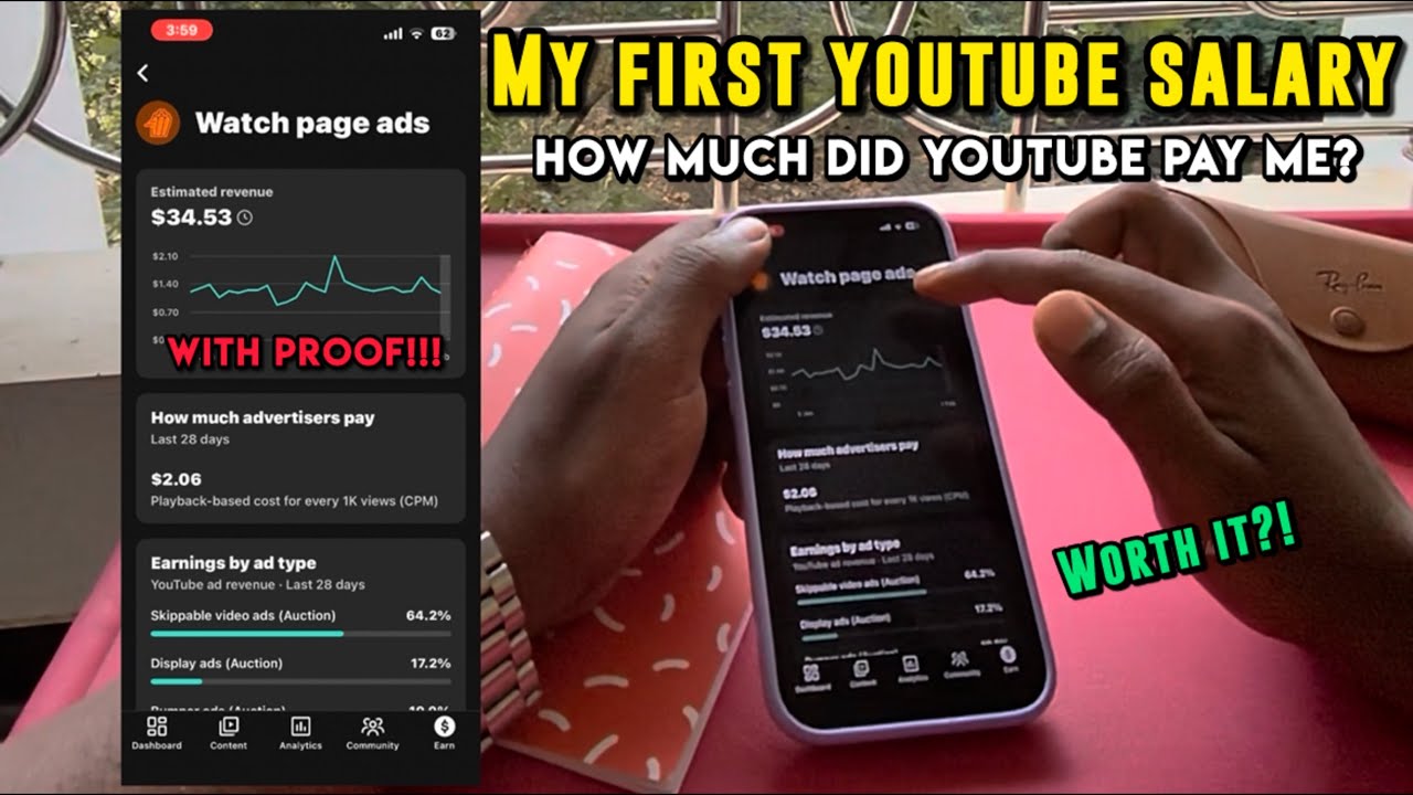 My first youtube payment ❤️💰 (with proof)