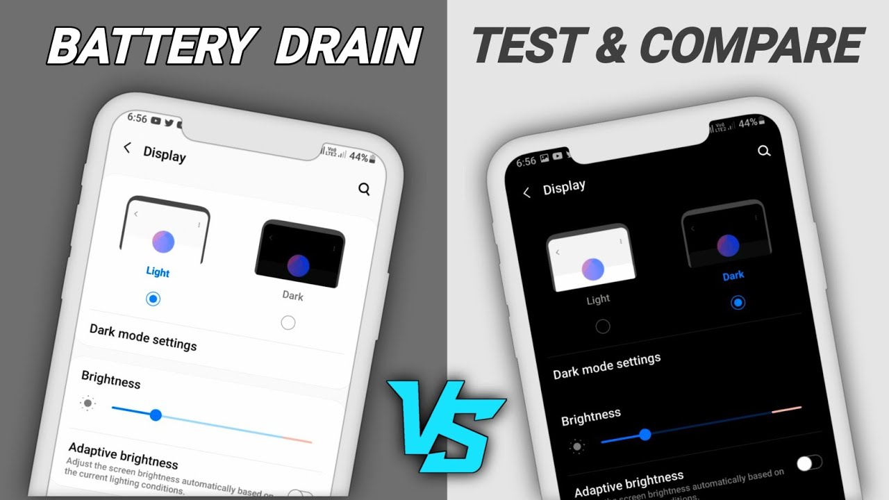 Super Amoled Light Vs Dark Mode Battery Drain Test and Comparison | Myth Buster #1