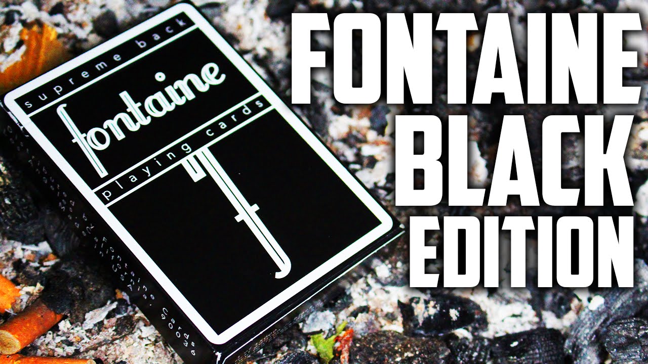 Обзор колоды — игральные карты Black Fontaine [HD]