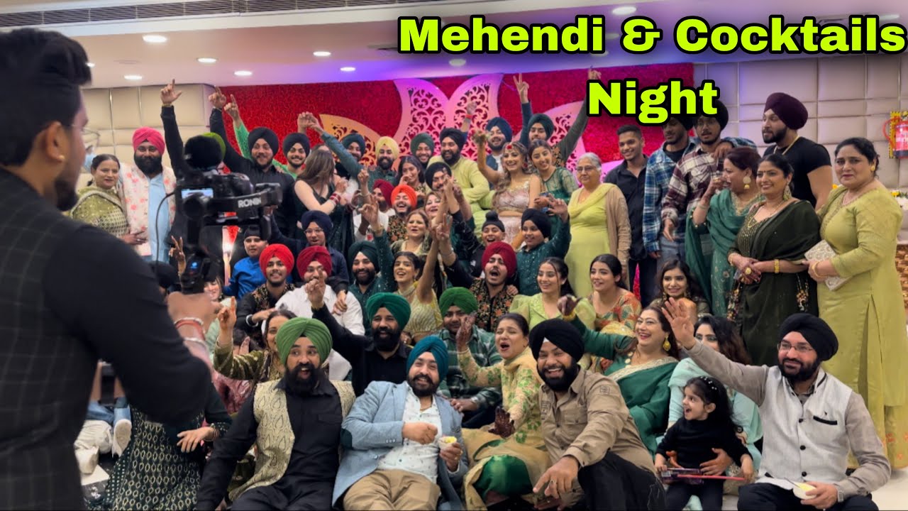 Mehendi & Cocktail Night 🥂|| 365 Days 365 Vlogs || Prabh & Rashi