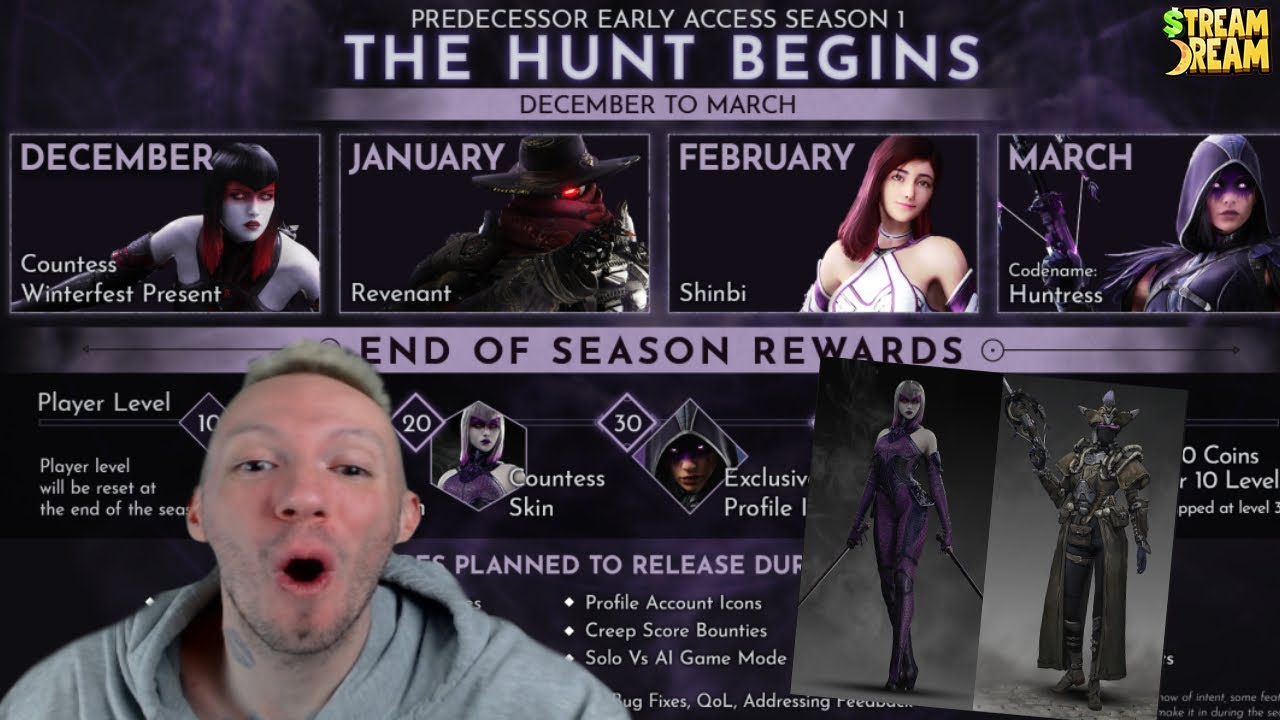 ROAD MAP SEASON 1 PREDECESSOR EARLY ACCESS!