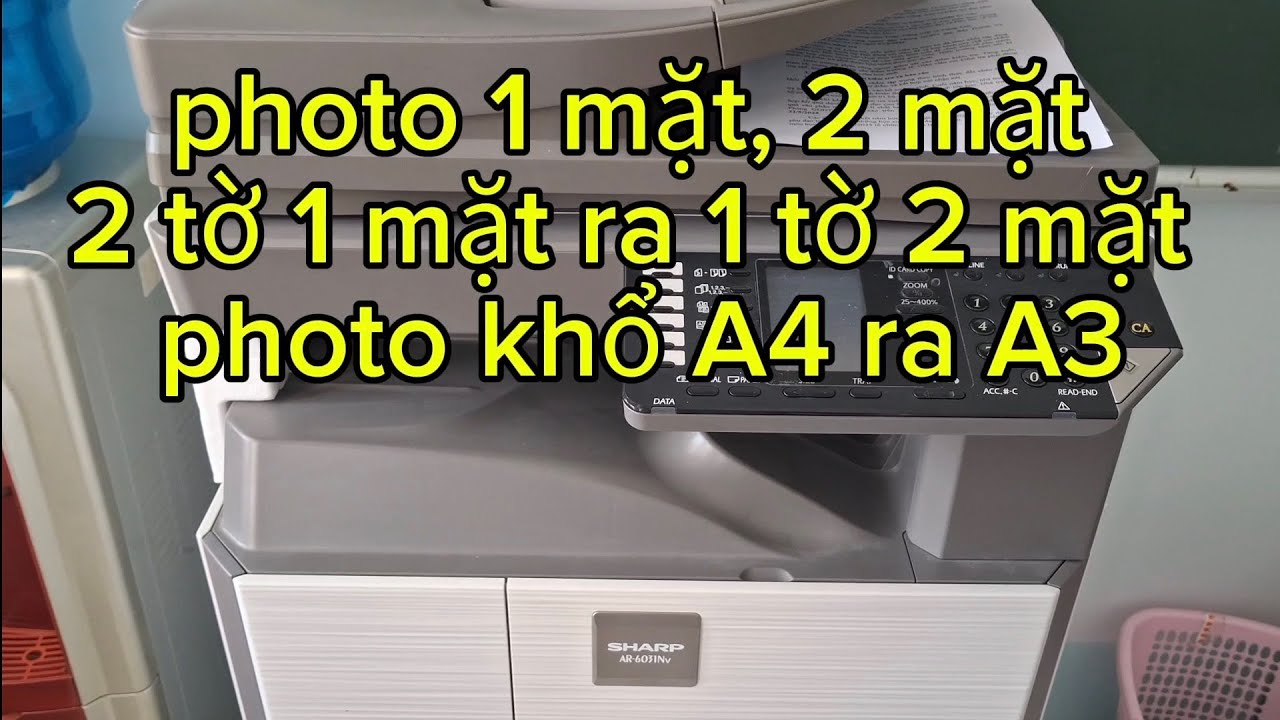 Hướng dẫn photo máy SHARP AR 6031Nv