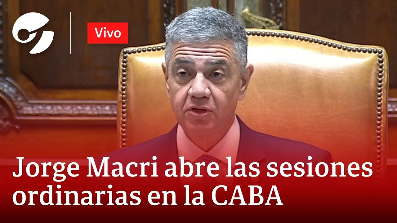 JORGE MACRI ABRE LAS SESIONES ORDINARIAS EN LA LEGISLATURA PORTE&Ntilde;A