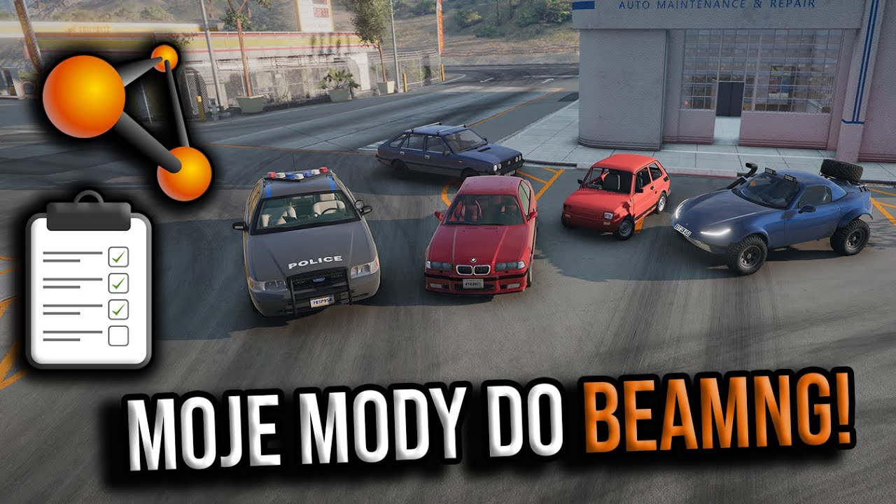 Lista modów których używam w BeamNG.drive!