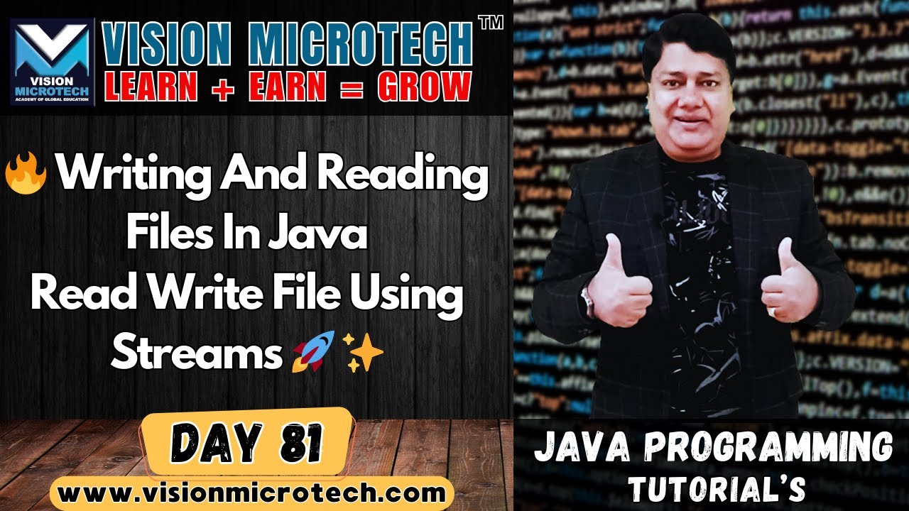🔥 Writing and Reading Files in Java | Read Write File Using Streams 🚀 ✨