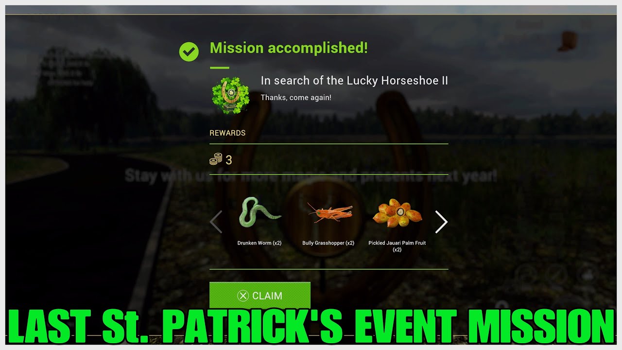How To Complete - In Search Of The Luck Horseshoe II - St. Patrick's Event Mission - Fishing Planet