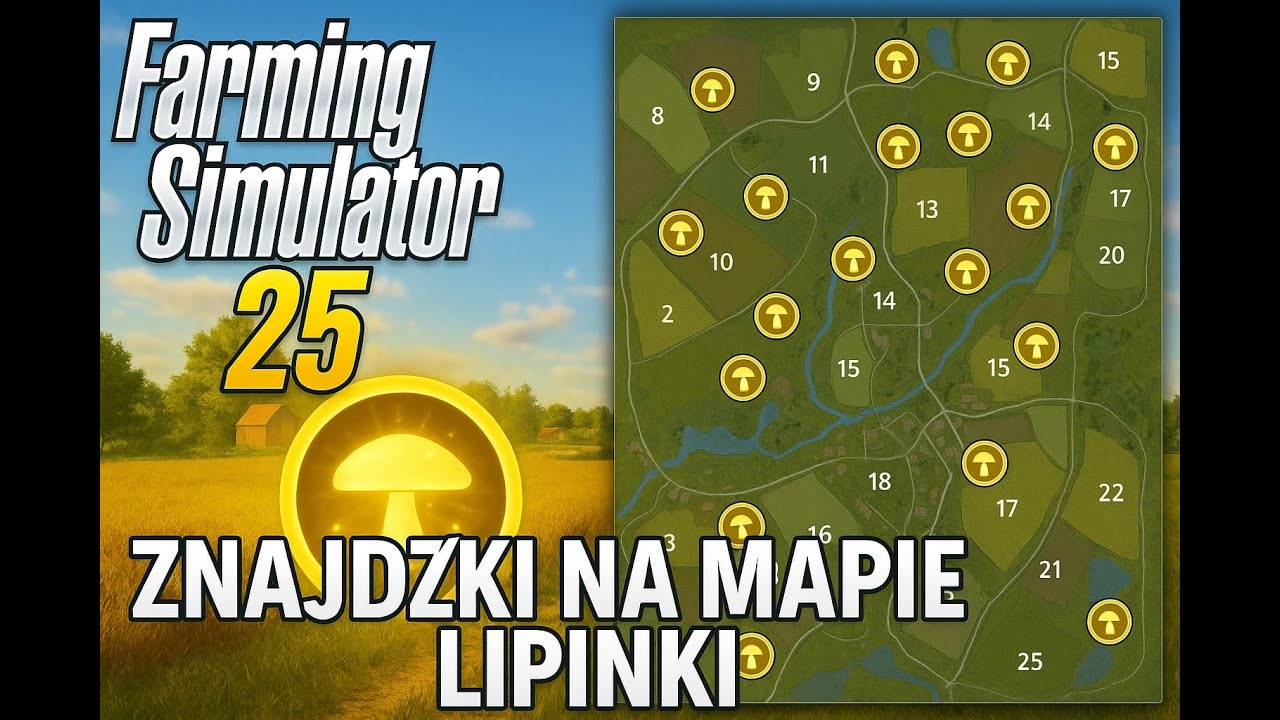 Znajdźki na mapie lipinki fs 25