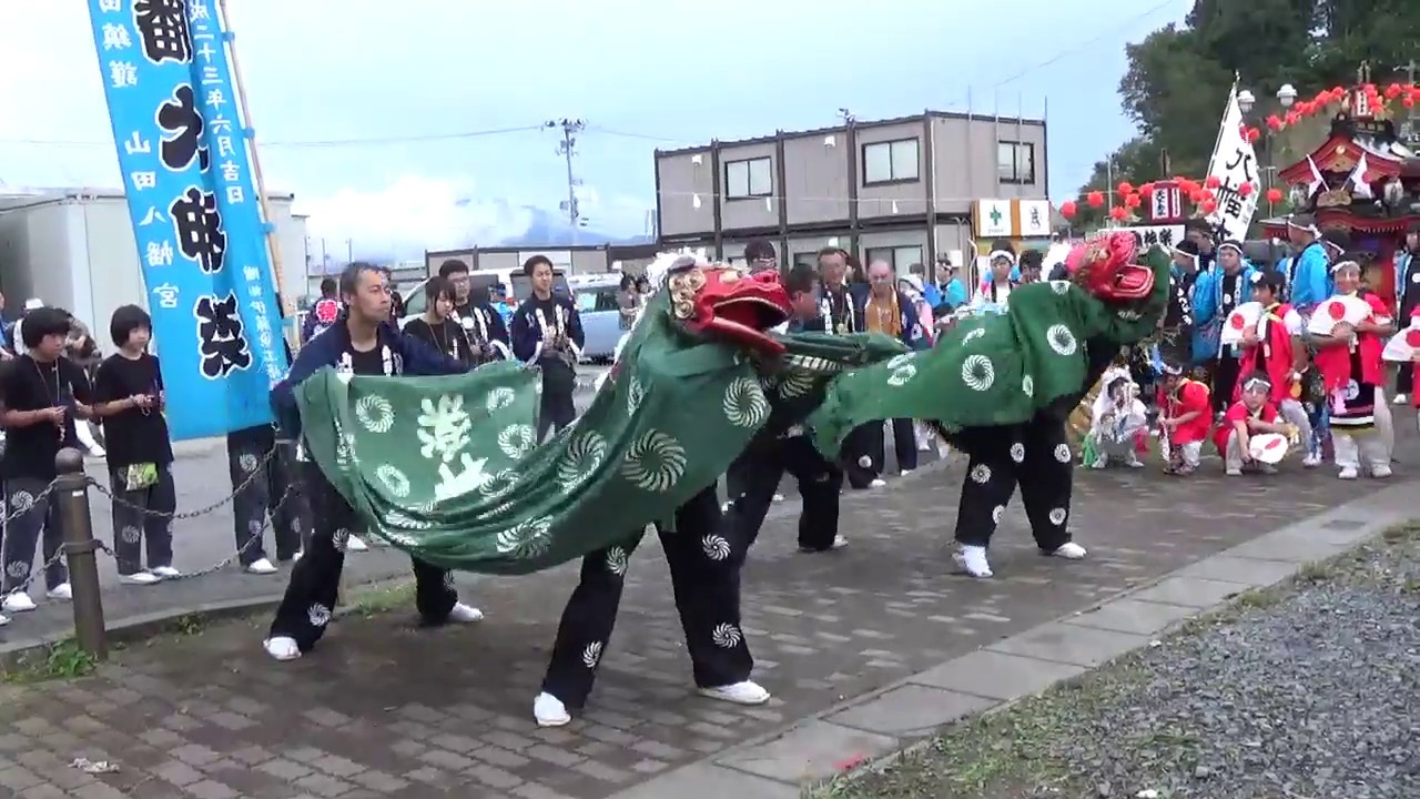 山田大神楽　八幡大神楽　山田八幡宮大祭2016