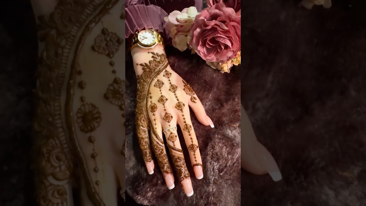 RAMADAN DAY 3 | elegant wedding mehndi #henna #mehndi #tutorial #mehndidesign #fyp #ramadan #dubai