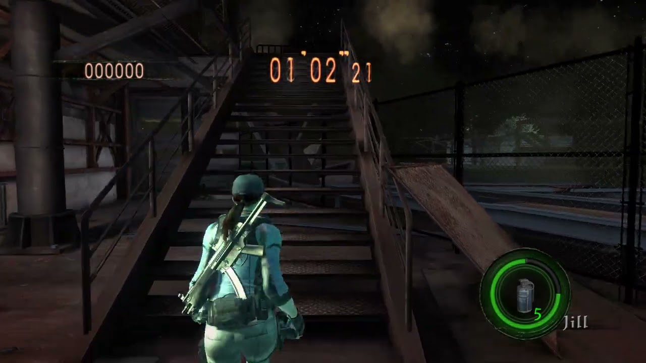 Resident Evil 5 - Custom Stage Material test (RE6 Rooftop Mission)
