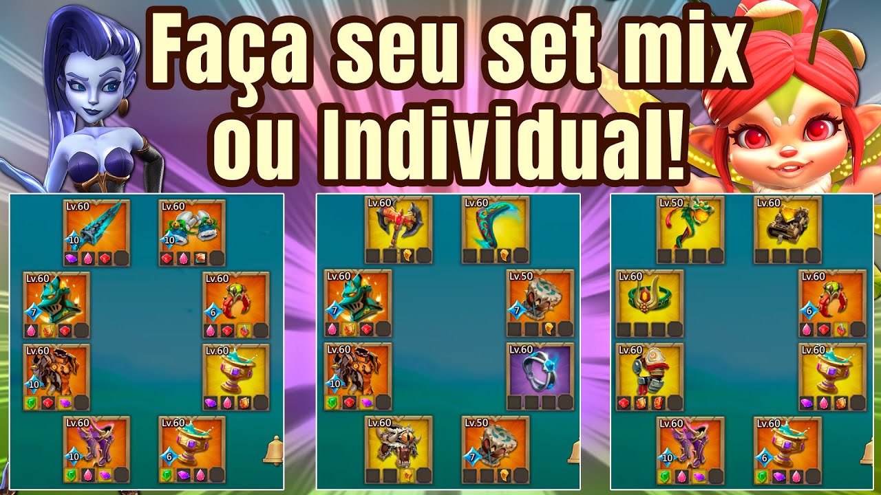 Qual item para set Mix/Individual! | Lords Mobile