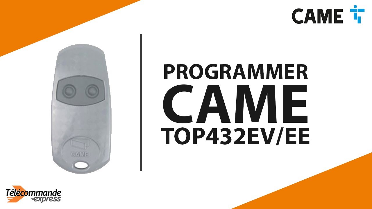 Programmer une t&eacute;l&eacute;commande CAME TOP 432 EE