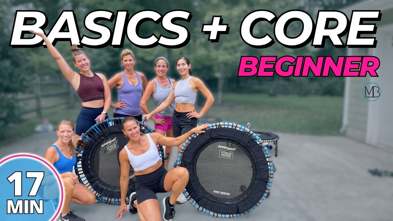 15 MIN Rebounding BASICS + CORE | Beginner Trampoline Challenge | DAY 3