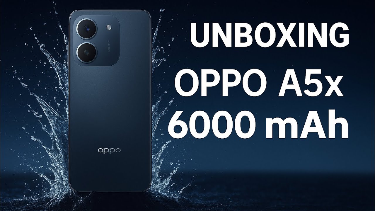 OPPO A5x UNBOXING 🔥 6000mAh Battery Beast! | Budget Phone with Premium Feel! | 4K video