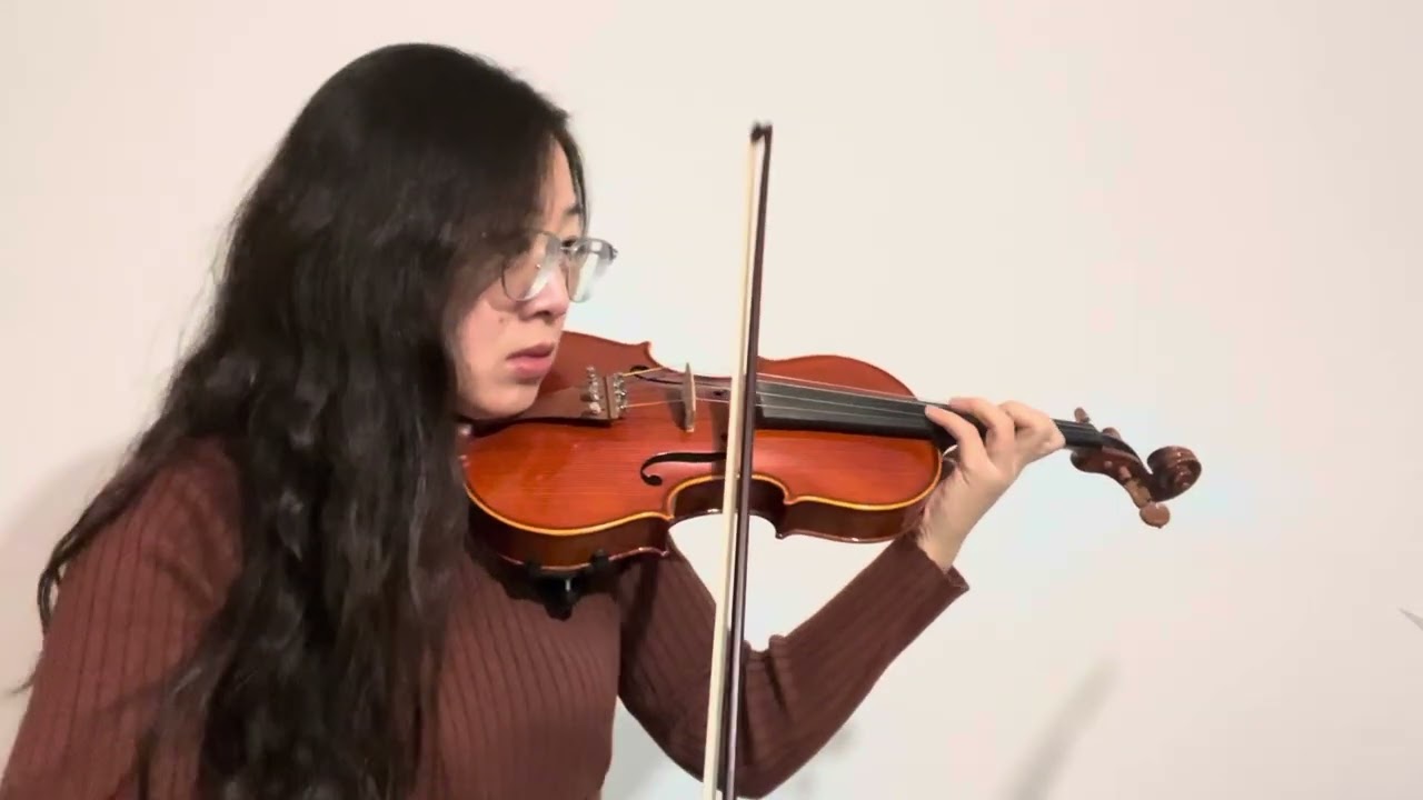 Practicing the 10th Kreutzer violin etudes 