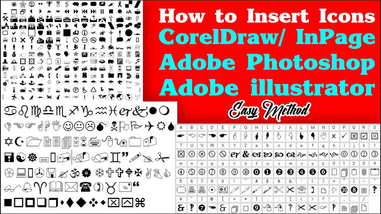 How to insert Special characters in coreldraw, | How to use Symbols in InPage | Easy Method #inpage