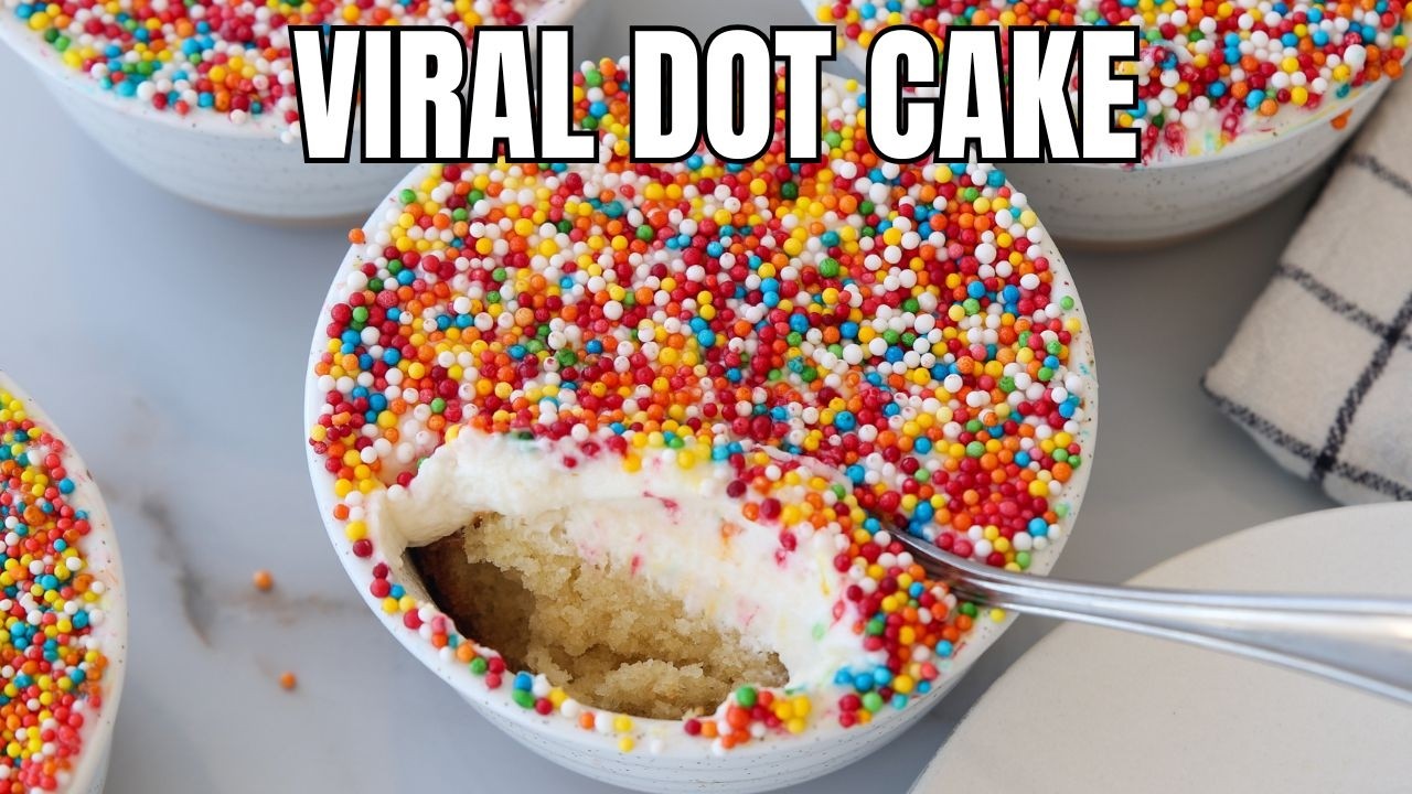 Viral Dot Cake Recipe | The Sprinkle Cakes Everyone&rsquo;s Obsessed With